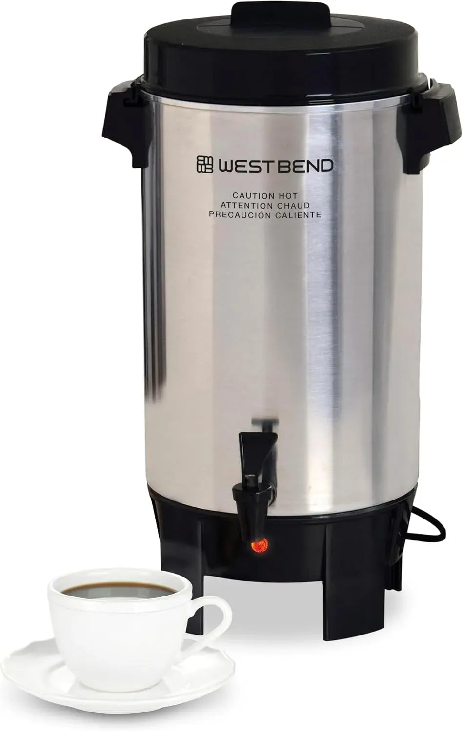 Cafetière électrique, West Bend 42 Coupe Urne poli