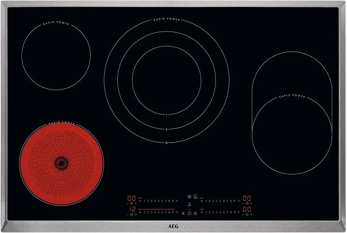AEG HK857870XB Plaque vitrocéramique, autonome, table de cuisson électrique