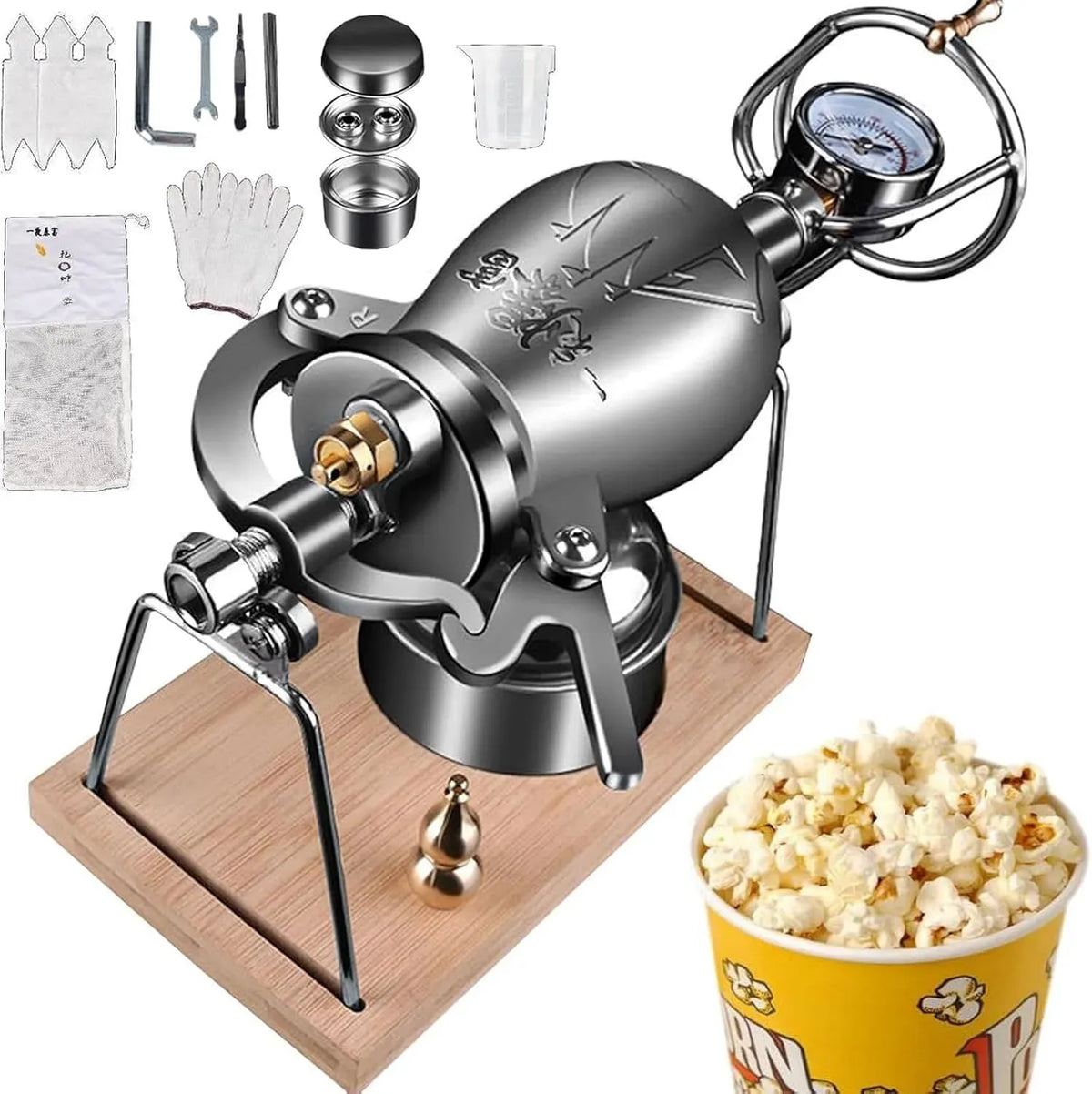 Canon Cuisinière avec four, 400ml, Machine à Pop-Corn, Machine à Riz Soufflé