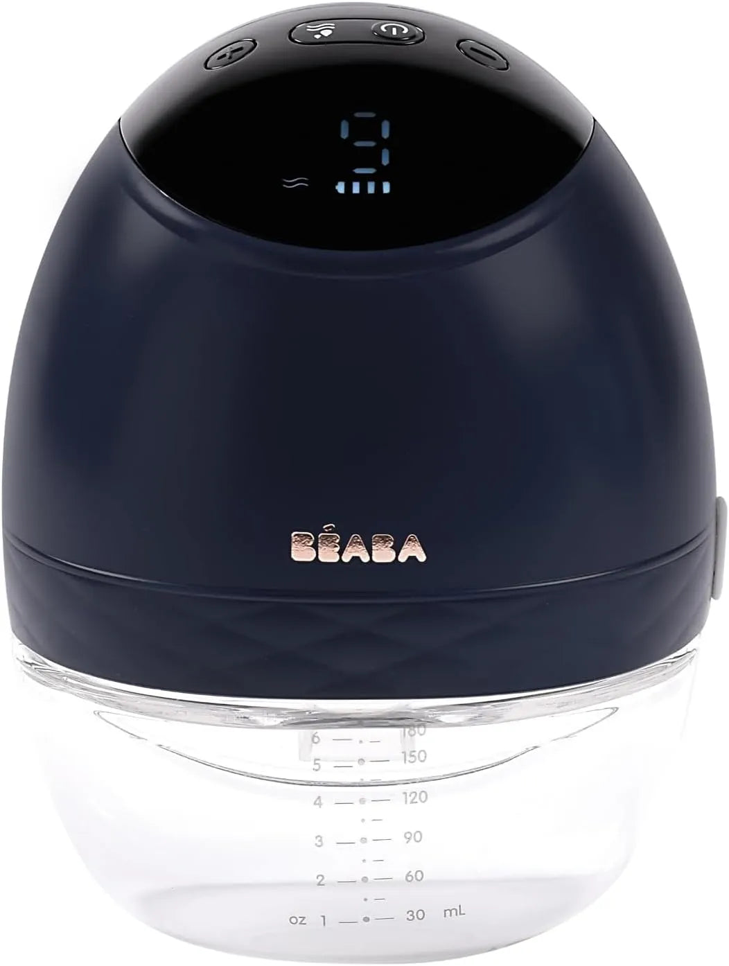 Tire-lait, pompe d'allaitement, minuteur, USB, silencieux, bleu, Grande Contenance 180mL, 3 Modes, 0 Ondes, 9 Niveaux, 6 séances, BÉABA
