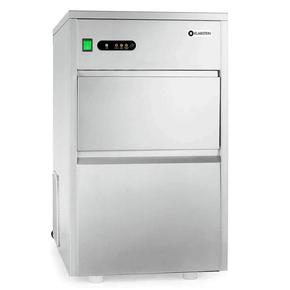 Klarstein Machine à glaçons, 160 W, professionnel, silencieux, Silencieuse avec Bac à 160 W, 26 kg/Jour