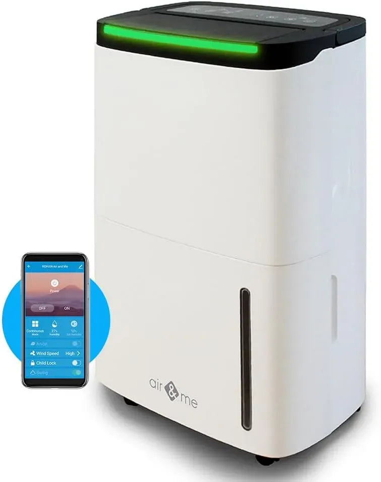 Déshumidificateur ROHAN 50L 50L/j, 52 dB, adapté à une surface max de 200 m², Niveau sonore de 52 dB, une puissance de 50 L/jour