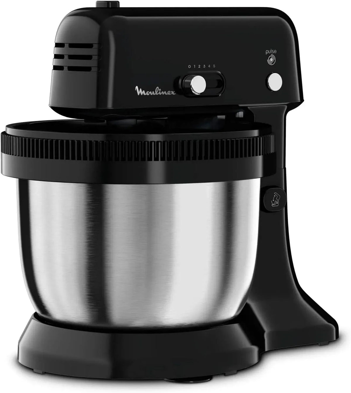 Moulinex QA110810 Lave-vaisselle, 4 L, 300 W, acier inoxydable, Bol Inox 4 L, 5 vitesses