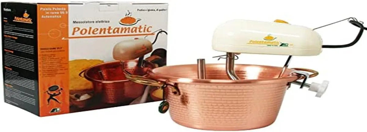 Blender, 30 cm, LAR PAIOLO, mixeur électrique, Electric Polenta Blender with Copper Basin