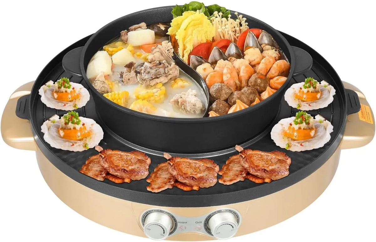 barbecue, fondue, table, restaurant, pour cuire steaks