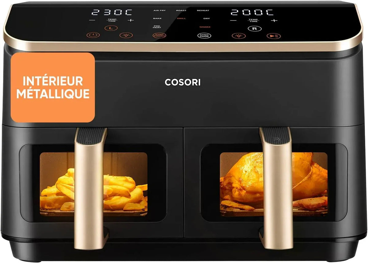 Lave-vaisselle, 8,5 L, Cosori R903 8-en-1, dalle VA, Air Fryer 8,5L 85% de graisse en moins, 55% plus rapide, 71% d'énergie en moins