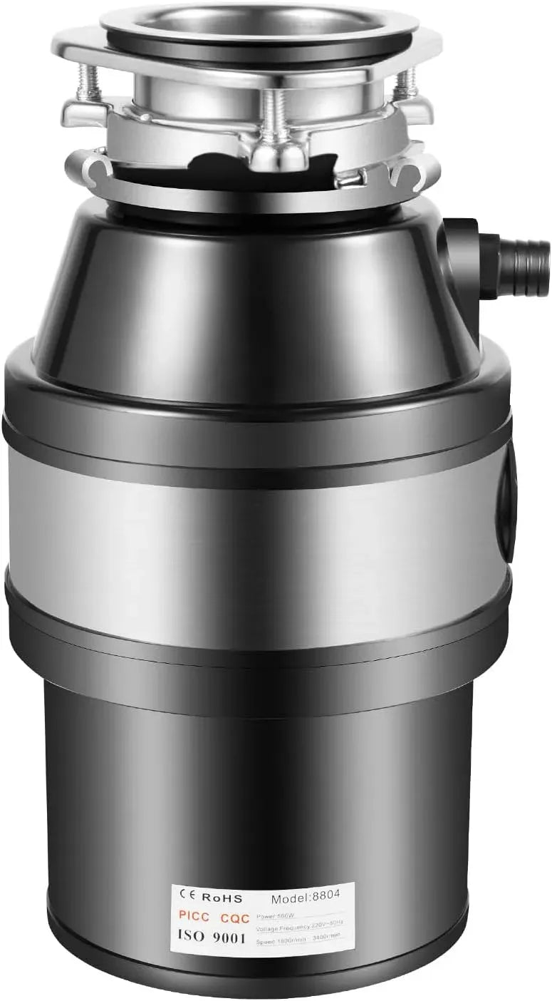 Évier de cuisine, 1,2 L, 560 W, Hachoir à déchets de cuisine 1,2 l