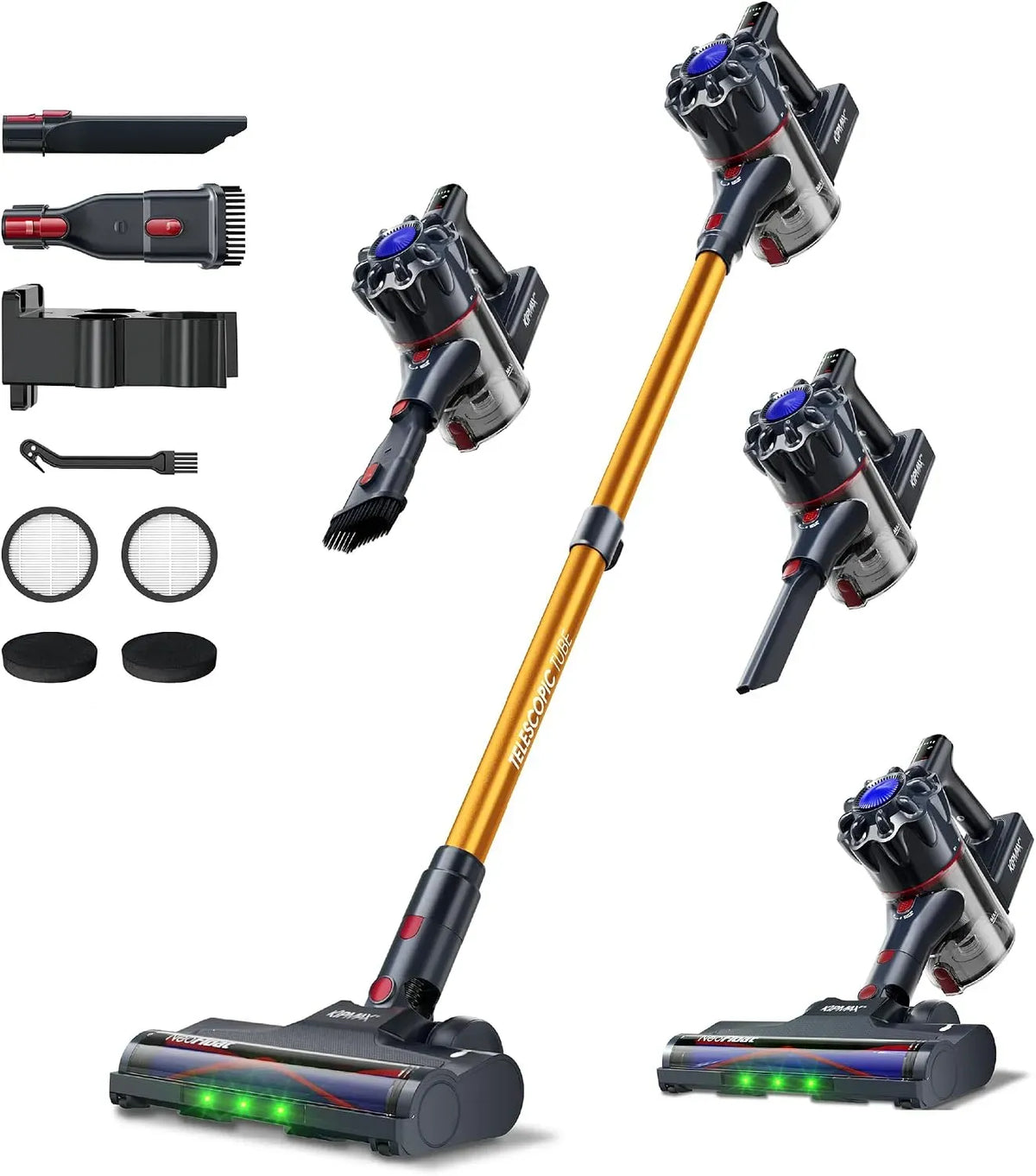Aspirateur, 450 W, MONSGA KPa/450 W/55, filtration à 7 couches