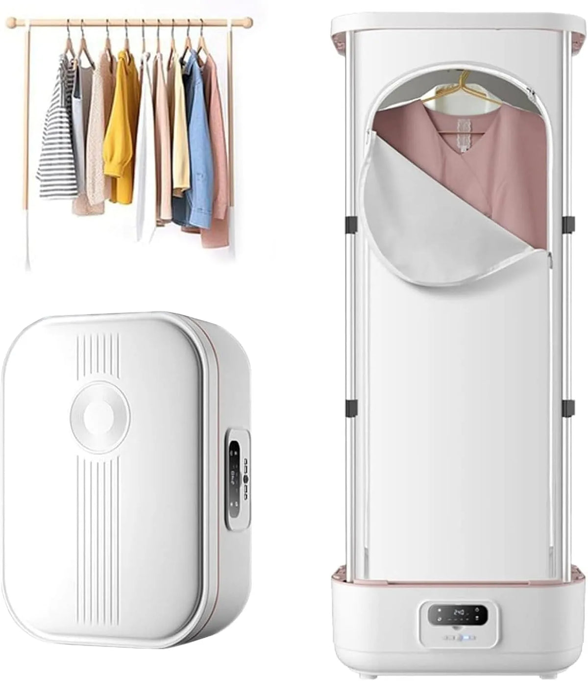 Sèche-linge, GAOXIAO 5-en-1, vapeur, appareil sèche-linge, Grand Machine à Repasser et Plier Le Linge Automatique