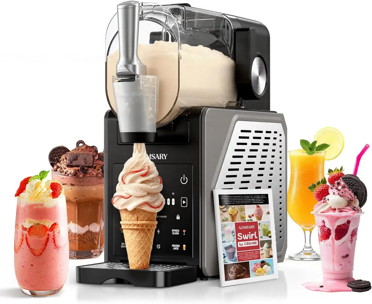 Machine à Glace, 2,5 L, 6 programmes, pour Maison