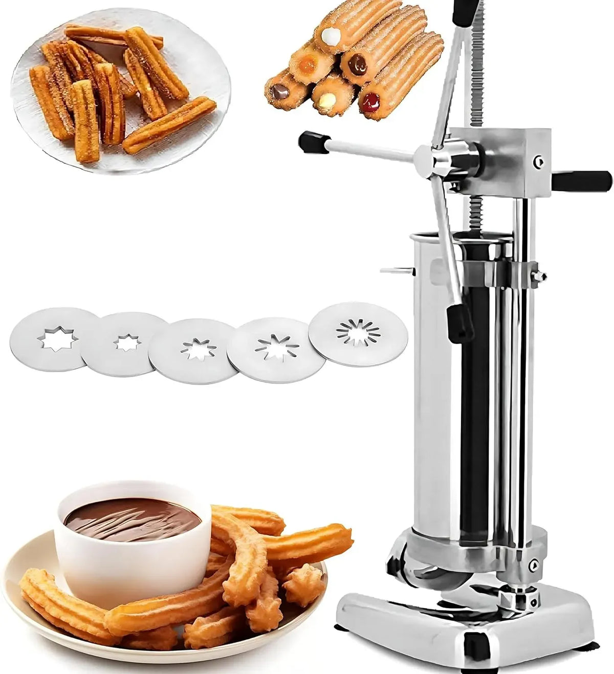 Machine à donuts, 3 L, machine à beignets, restaurant, acier inoxydable