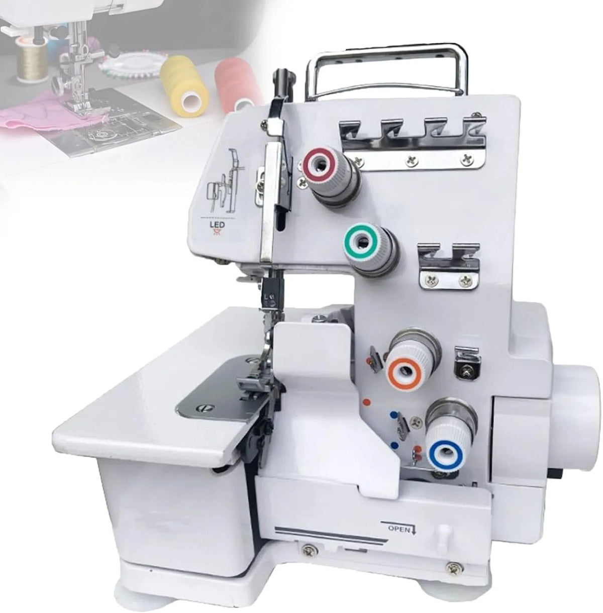 Machine à Coudre, machine à coudre électrique, éclairage LED, professionnel, pour La Couture D'Ourlets