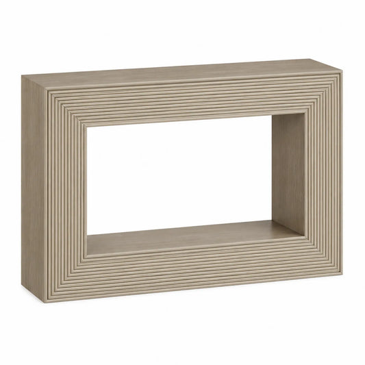 Console rectangulaire en bois Beige