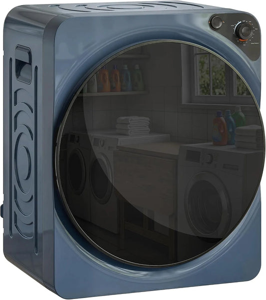 Sèche-linge, 1000 W, 3 kg, HOMCOM W 3, pose libre, camping, acier inoxydable, bleu, pour Maison et Camping-Cars
