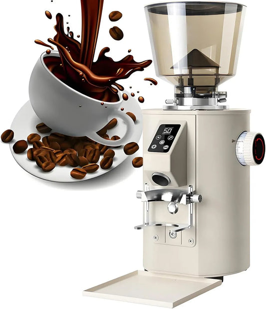 Moulin, broyeur à grains de café, 453 G, 64 Mm, professionnel, acier inoxydable, 9 Niveaux