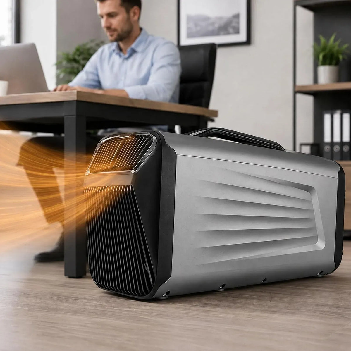 Climatiseur 200Btu, 50 dB, portable, silencieux, noir, Fonctionnement Silencieux
