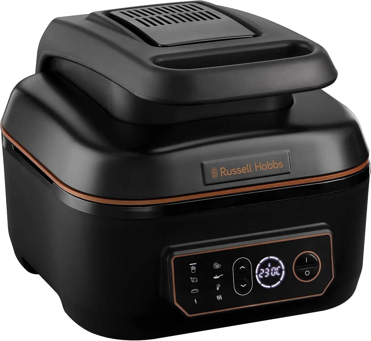 Russell Hobbs XL 5 7en1 Friteuse à air chaud, 30cm, 5,5 L, Ø 30 cm, gril, pizza, Contrôle température max 260°, SatisFry 26 20- 6, grille