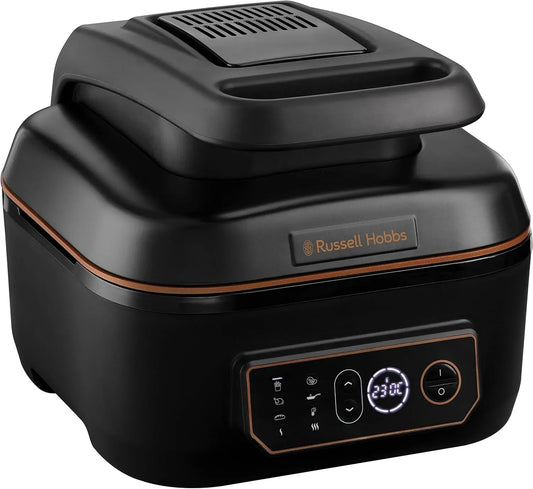 Russell Hobbs XL 5 7en1 Friteuse à air chaud, 30cm, 5,5 L, Ø 30 cm, gril, pizza, Contrôle température max 260°, SatisFry 26 20- 6, grille