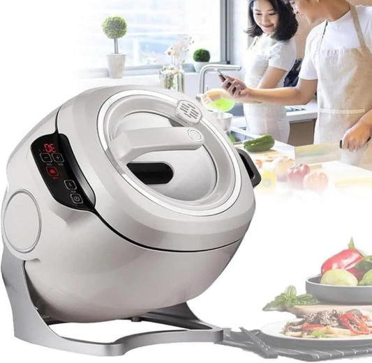 Radiateur électrique, 6 L, 2000 W, tactile, effet 3D, Robot culinaire à Tambour avec écran Tactile Intelligent, Cuiseur Automatique Intelligent 6 L