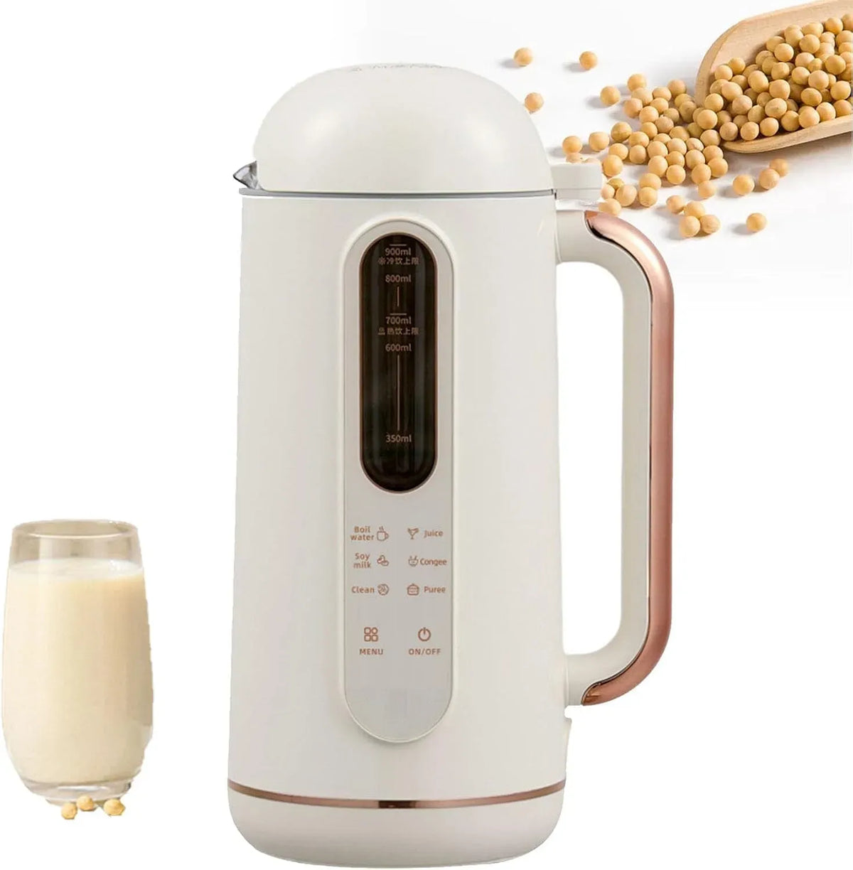 Extracteur de jus, silencieux, presse-agrumes et extracteur, Extracteur de jus électrique Multifonction 6 en 1 de 900 ML avec Lames à 6 Lames