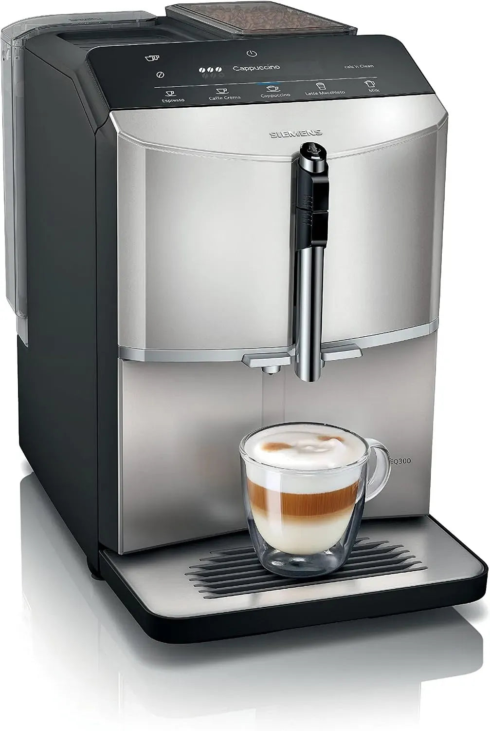 Siemens EQ300 TF303E07 machine à caf, machine à café électrique, tactile, argenté