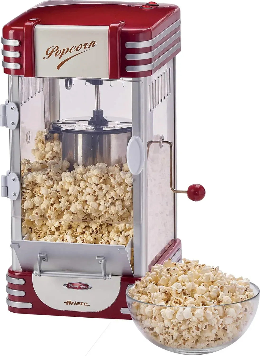 Machine à Popcorn, rouge, 310 W, Ariete 2953 Party Time Machine à Popcorn