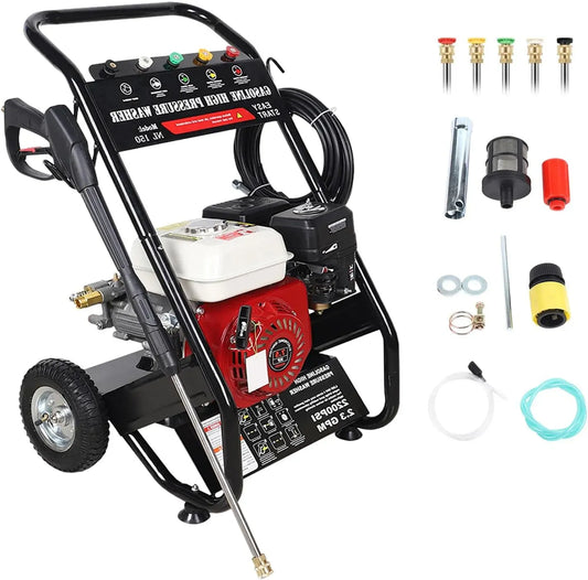 Nettoyeur haute pression CV 4900, 4900 W, professionnel, moteur à essence 170-190 bar, 7,5 CV