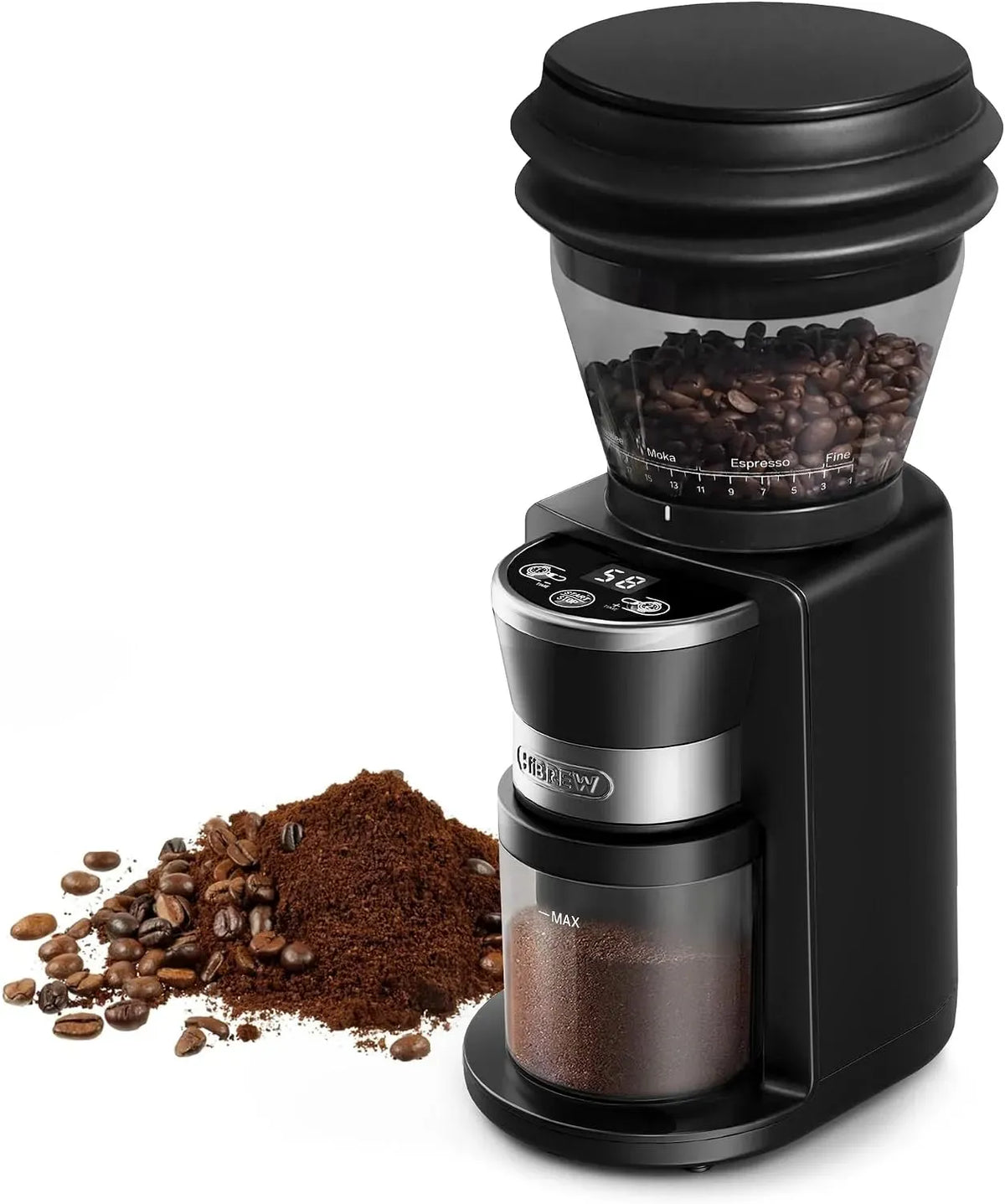 Moulin, Filtre, broyeur à grains de café, 210 g, 40 mm, pour Espresso et Café Filtre, HIBREW