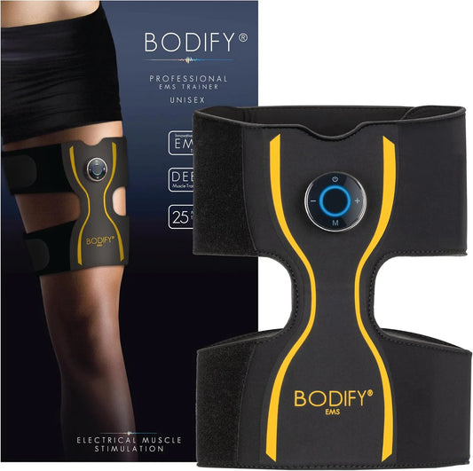 Entraînement EMS, Activation ciblée des Muscles des Jambes, Bodify® EMS Leg Trainer Pro, Activation Musculaire, pour Hommes et Femmes L'ORIGINAL