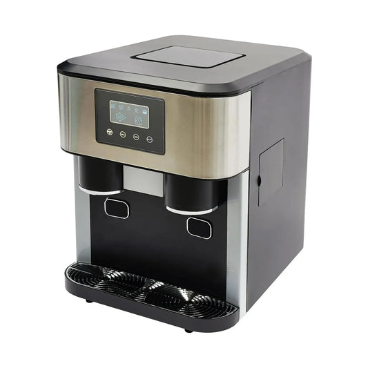 Machine à glace, portable, machine à glace et sorbet, 15 kg, tactile, écran LCD, pour glace hachée et glaçons