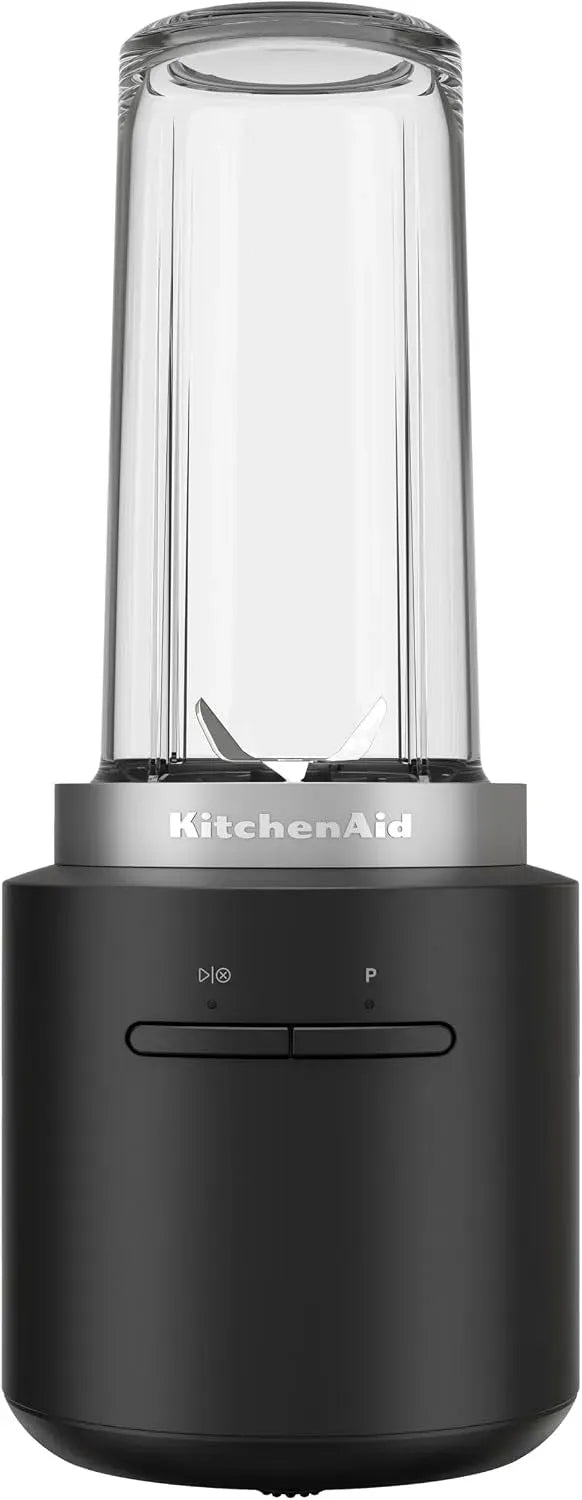 KitchenAid Blender, portable, acier inoxydable, noir, Lame inox, Sans BPA