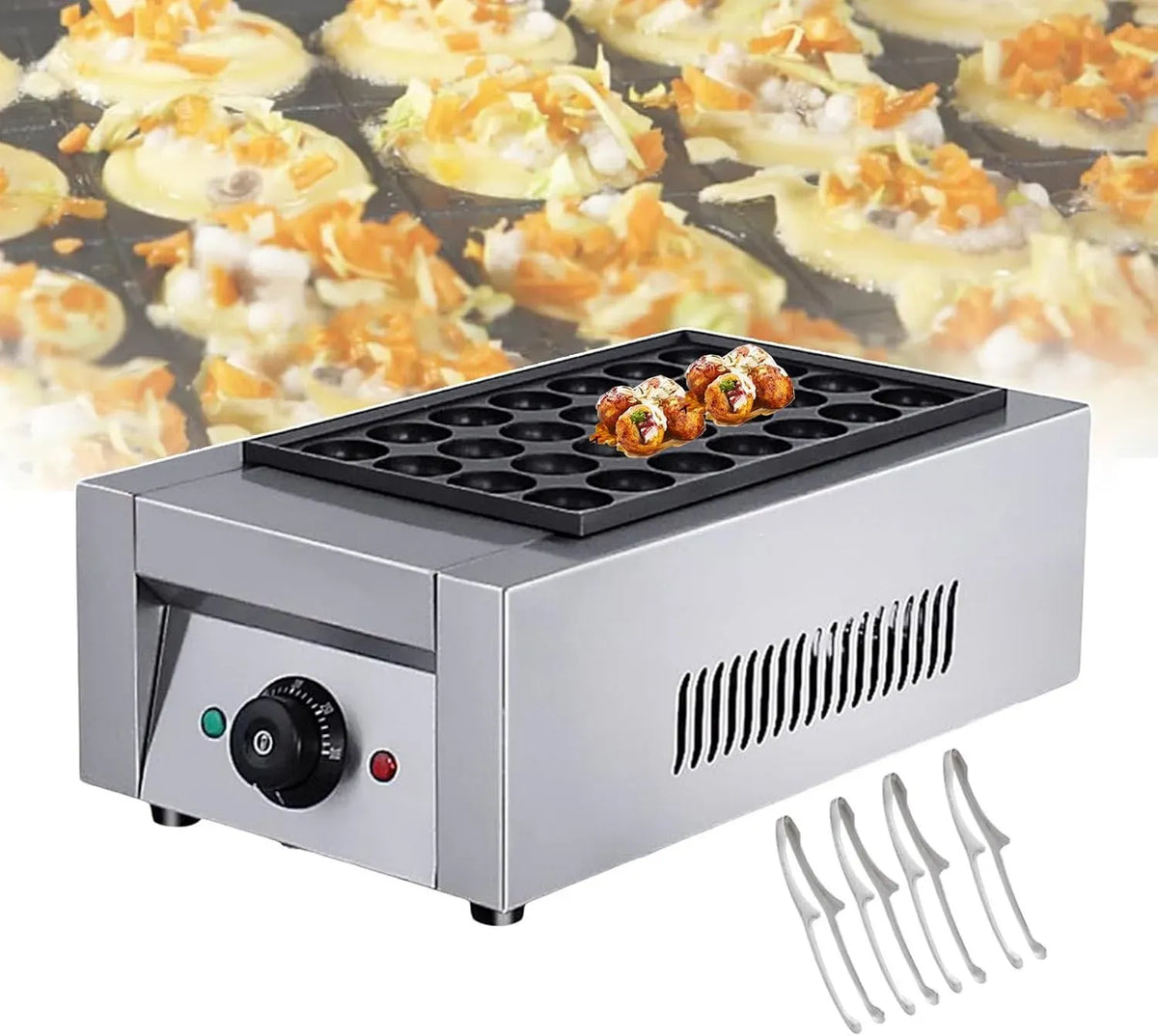 Poêle grill KW/4, ustensile de cuisine, Machine à takoyaki, poêle à Griller antiadhésive pour takoyaki et Poulpe