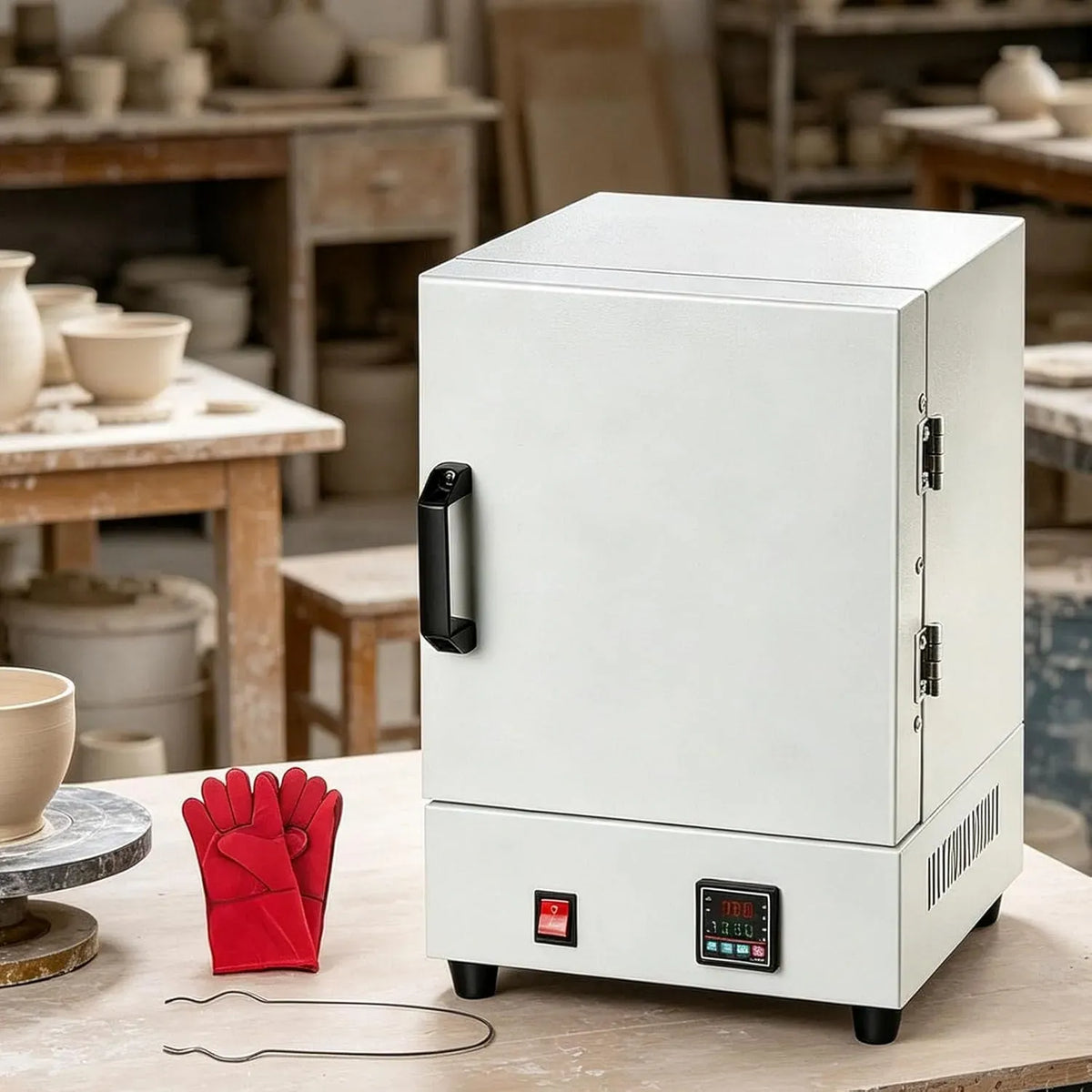 Four électrique, 2000 W, compact, four de cuisson, verre, mini four en céramique 1150 ℃