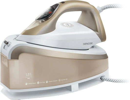 Ultra Rapide, Sencor Centrale Vapeur, Puissance 2400W, Capacité du réservoir d'eau de 1, Technologie Anti-Calcaire et Anti-Goutte, 1.5 L
