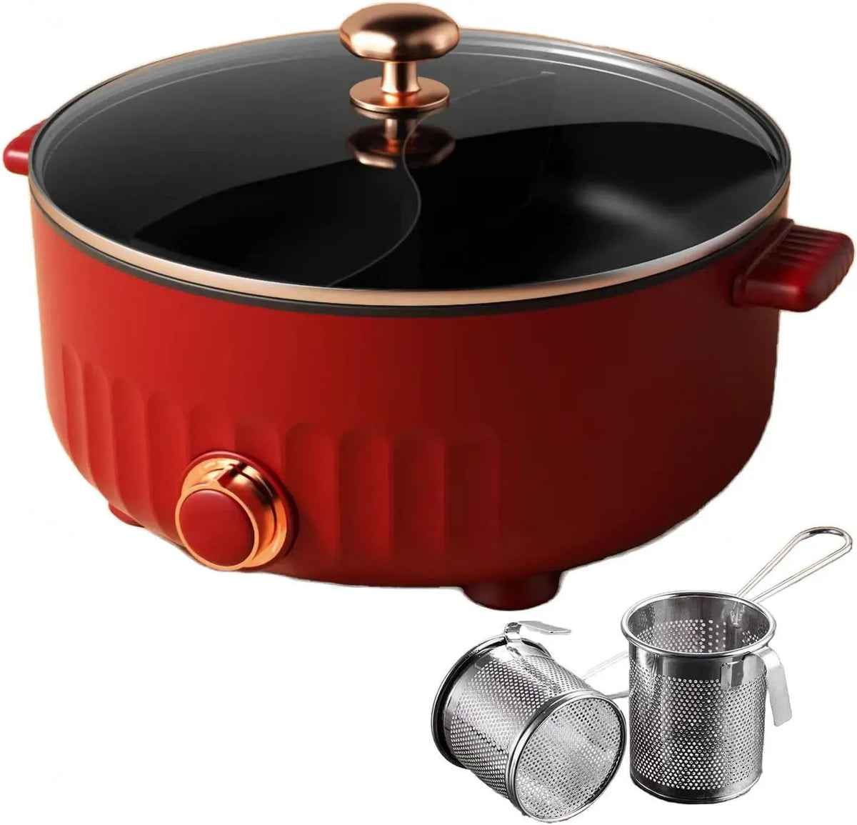 Fondue, 30cm, 6 L, 30 cm, IP65, rouge, ARTSIM