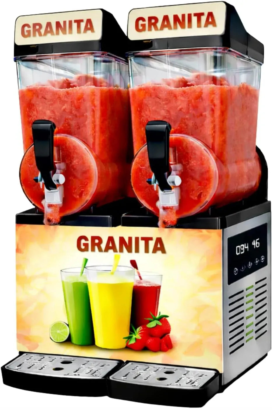 R290-1000 Machine à Granita, machine à granité, 15 L, 1000 W, éclairage LED, professionnel