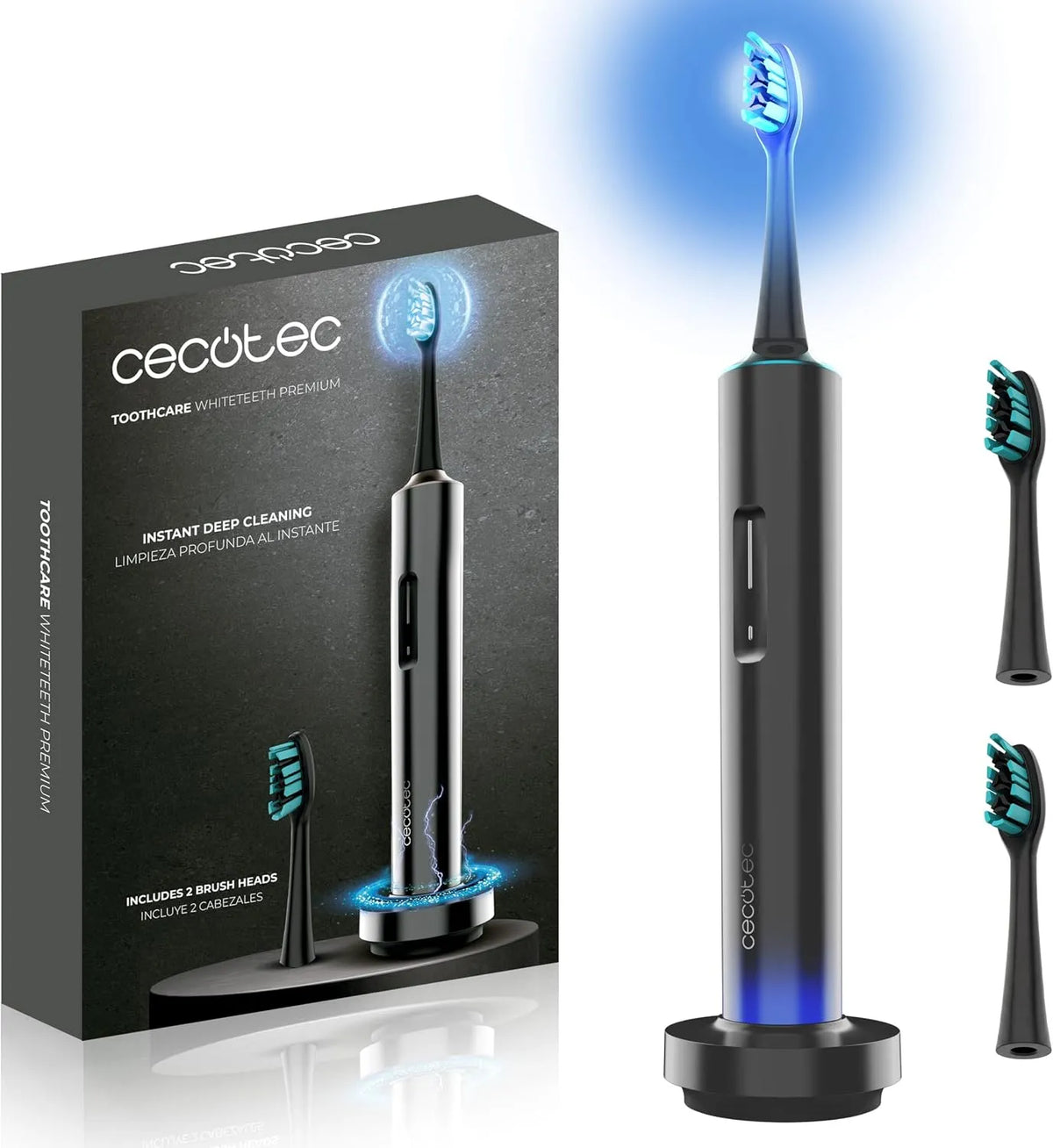 Cecotec IPX7 Brosse, brosse à dents rechargeable, 180 j, 3 Modes