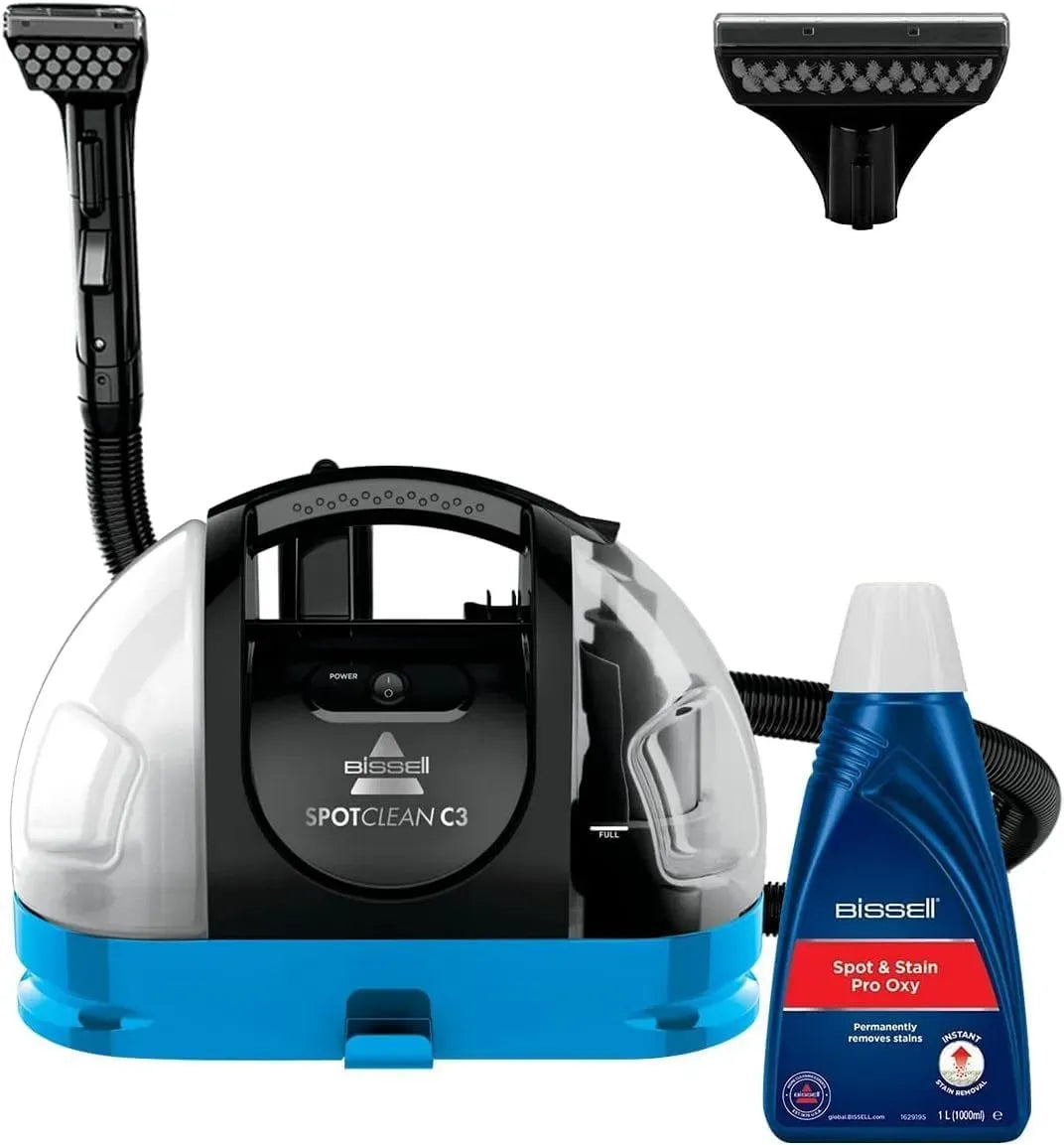 Aspirateur, 340 W, BISSELL 3619N, portable, Nettoyeur Portable Tapis, SpotClean C3