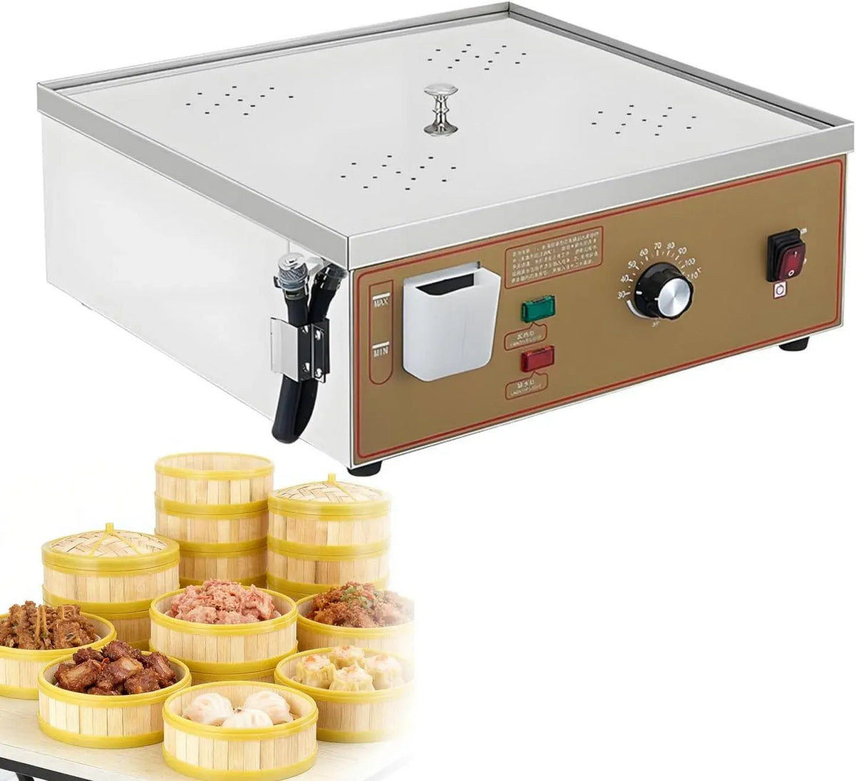 4Holes Cuiseur, vapeur, professionnel, restaurant, fonction chauffante, pour dim sum