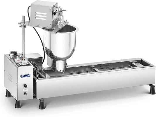 Machine à donuts RCDM-3K, 6 L, 000 W, machine à beignets, restauration, acier inoxydable, 10L De Pâte, 200 °C, 6L D'Huile