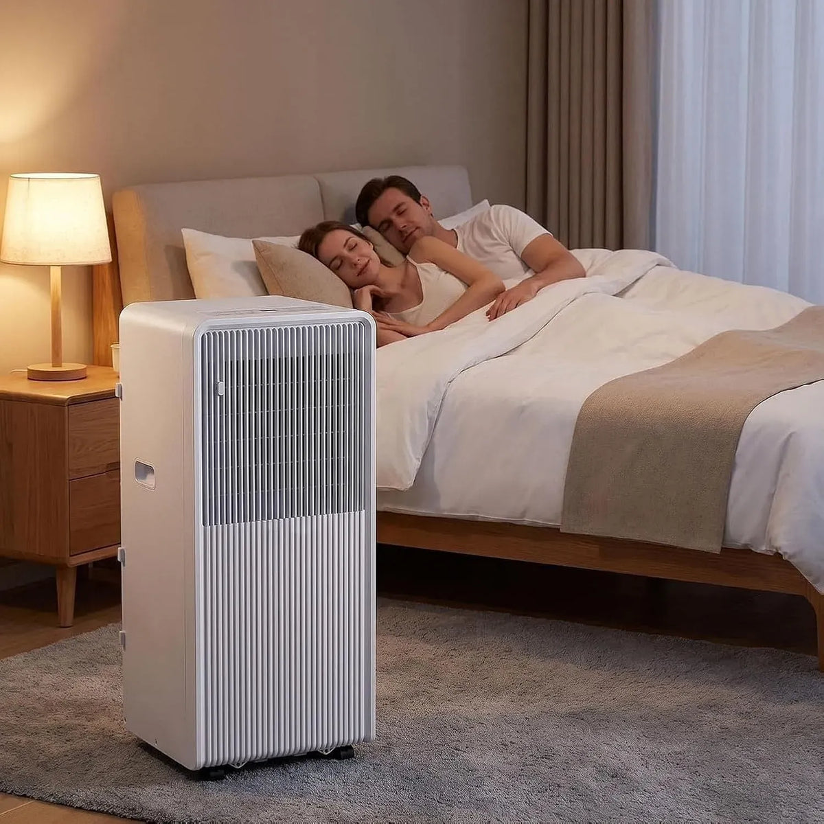 Climatiseur 3-en-1 24H, 48 dB, portable, minuteur, silencieux, 11000 Btu
