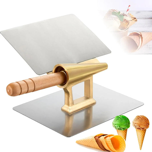 Machine à gaufres, 52 cm, bois, pour crème glacée