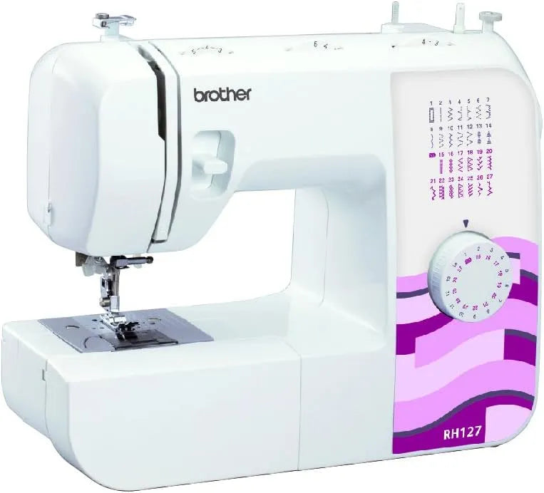 Brother RH127 Machine à Coudre, machine à coudre électrique, blanc