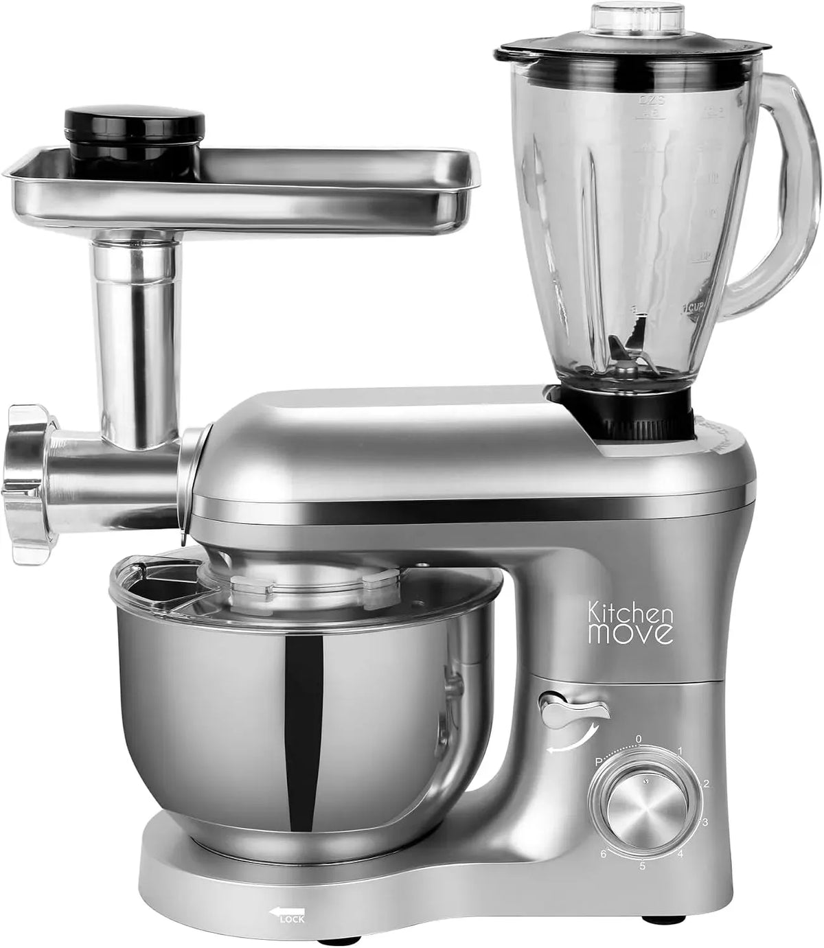 Blender, 5.5 L, 1500 W, KITCHEN MOVE, gris, VIPER PRO Gris acier