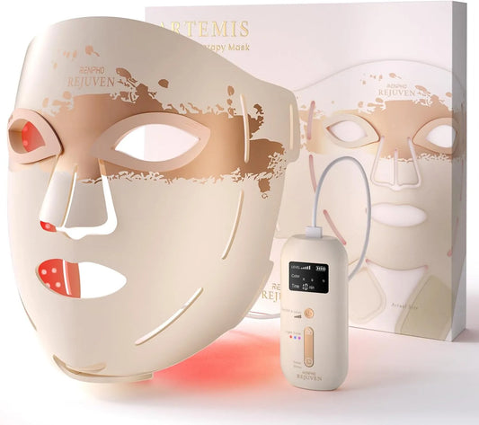 630nm 850nm Masque LED Visage, 630nm & 850nm Soins de la peau, 324 LED